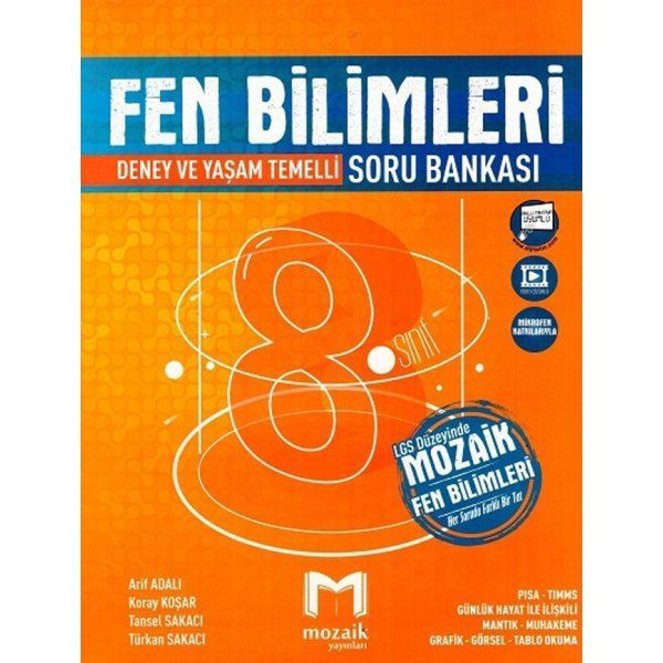 8. Sınıf Fen Bilimleri Soru Bankası Mozaik Yayınları