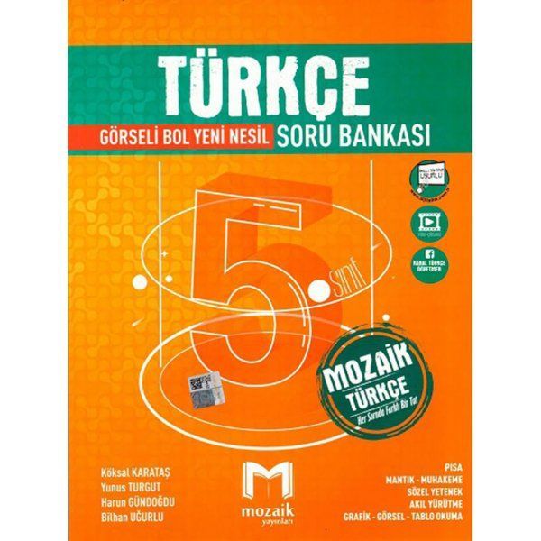 5. Sınıf Türkçe Soru Bankası Mozaik Yayınları