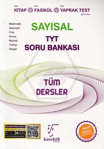 TYT Tüm Dersler Sayısal Soru Bankası Karekök Yayınları