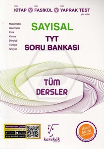  TYT Tüm Dersler Sayısal Soru Bankası Karekök Yayınları