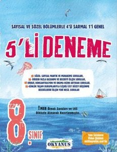 8. Sınıf 5'Li Deneme Okyanus Yayıncılık