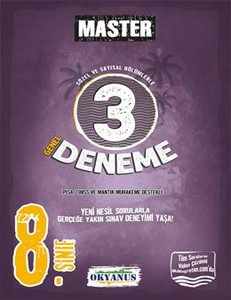 8. Sınıf Master 3 Deneme Okyanus Yayıncılık