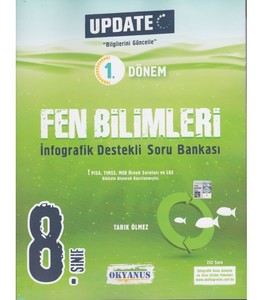 8. Sınıf Update 1. Dönem Fen Bilimleri Soru Bankası Okyanus Yayıncılık