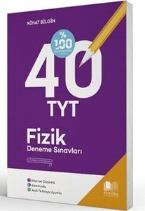 2022 TYT Fizik 40 Deneme Sınavları Nihat Bilgin Yayınları