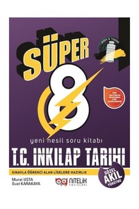  8. Sınıf Yeni Nesil Süper 8 İnkılap Tarihi Soru Kitabı Nitelik Yayınları