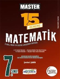  7.Sınıf Master Matematik 15 Deneme Okyanus Yayınları