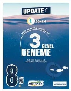 8. Sınıf Update 1. Dönem 3 Genel Deneme Okyanus Yayıncılık