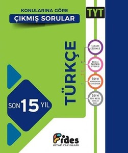 Fides Yayınları Tyt Türkçe Son 15 Yıl Konularına Göre Çıkmış Sorular