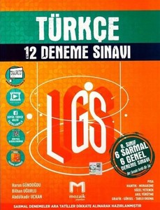 8. Sınıf Lgs Türkçe 12 Li Deneme Sınavı Mozaik Yayınları