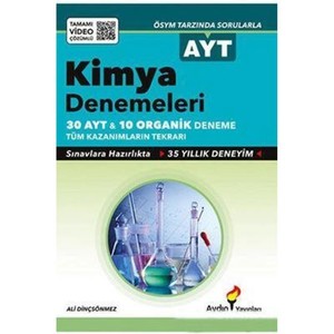  Ayt & Organik Kimya Denemeler Aydın Yayınları