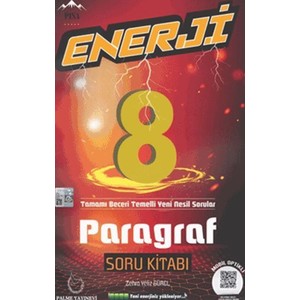 8. Sınıf Enerji Paragraf Soru Kitabı Palme Yayınevi