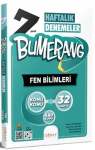  7. Sınıf Bumerang Haftalık Fen Bilimleri Denemeleri Günay Yayınları