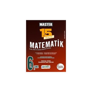 6. Sınıf Master 15 Matematik Denemesi Okyanus Yayınları