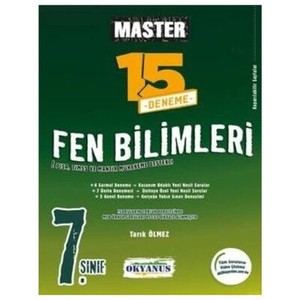  7. Sınıf Master 15 Fen Bilimleri Denemesi Okyanus Yayınları