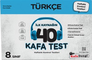  LGS 8. Sınıf Türkçe İlk Kaynağın 40 Kafa Test Kafadengi Yayınları