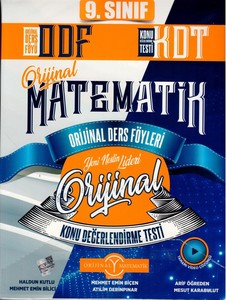  9. Sınıf Matematik Odf Kdt Orijinal Ders Föyleri Konu Değerlendirme Testleri Orjinal Yayınları