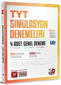 2023 TYT 4`lü Simülasyon Genel Deneme 3D Yayınları