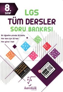  8. Sınıf Tüm Dersler Soru Bankası Karekök Yayınları